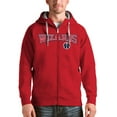 thumbnail image 1 of Men's Antigua Red Washington Wizards Victory Full-Zip Hoodie, 1 of 1