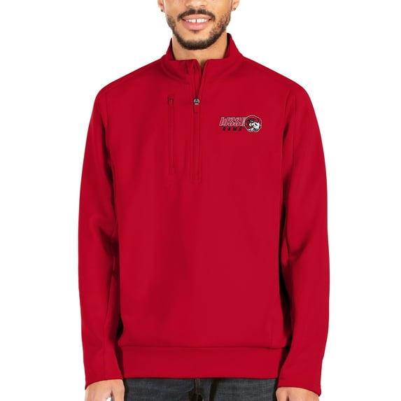 Men's Antigua Red Winston-Salem State Rams Generation Quarter-Zip Pullover Jacket
