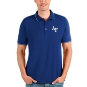 Men's Silver Air Force Falcons Vansport Strata Textured Polo