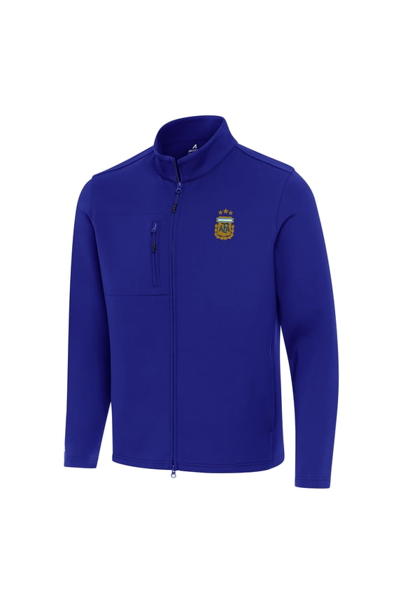 Men's Antigua Royal Argentina National Team Objection Full-Zip Jacket