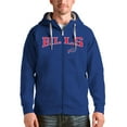 thumbnail image 1 of Men's Antigua Royal Buffalo Bills Wordmark Victory Full-Zip Hoodie, 1 of 1