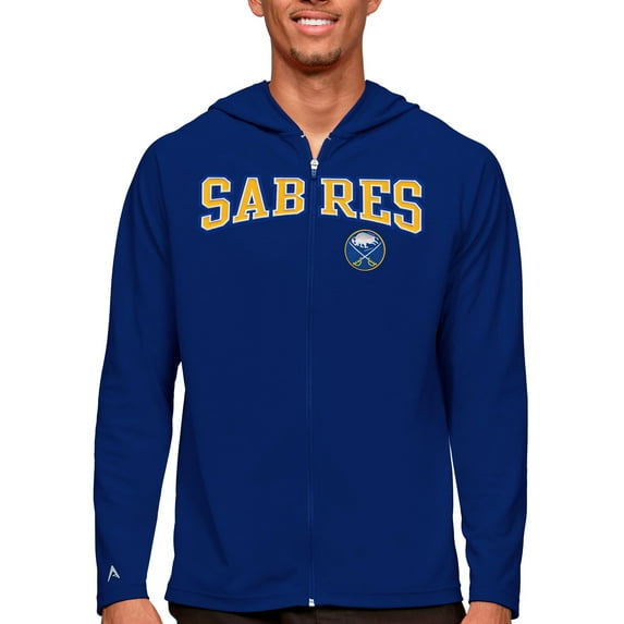 Men's Antigua Royal Buffalo Sabres Legacy Full-Zip Hoodie