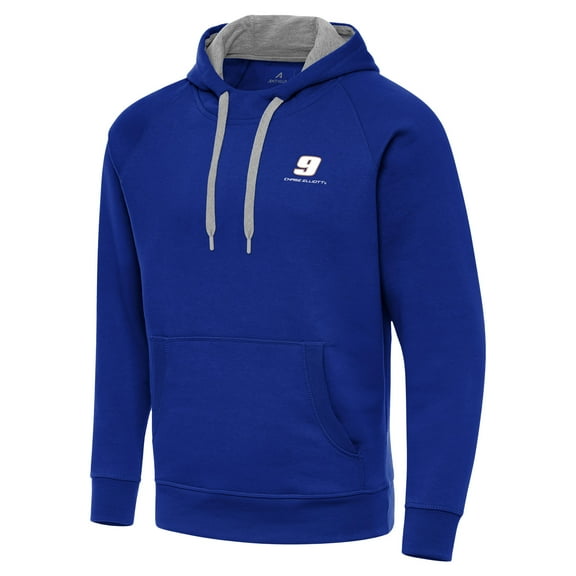Men's Antigua Royal Chase Elliott Victory Pullover Hoodie