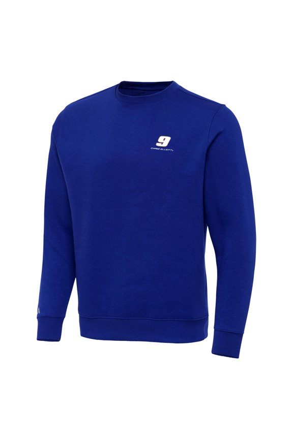 Men's-Antigua Royal Chase Elliott Victory Pullover Sweatshirt