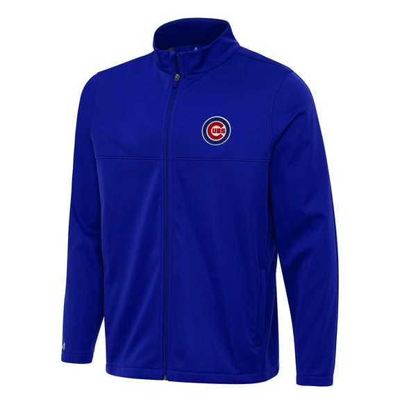 Men's Antigua Royal Chicago Cubs Links 2 Full-Zip Golf Jacket