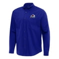 thumbnail image 1 of Men's Antigua Royal Colorado Avalanche Flight Woven Tri-Blend Long Sleeve Button-Down Shirt, 1 of 1