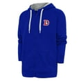 thumbnail image 1 of Men's Antigua Royal Denver Broncos Throwback Logo Victory Full-Zip Hoodie, 1 of 1
