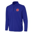 thumbnail image 1 of Men's Antigua  Royal Detroit Pistons Perilous Quarter-Zip Sweatshirt, 1 of 1