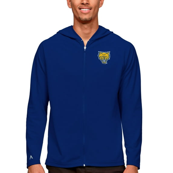 Men's Antigua Royal Fort Valley State Wildcats Legacy Full-Zip Hoodie