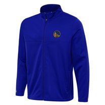 Men's Antigua Royal Golden State Warriors Links 2 Full-Zip Golf Jacket