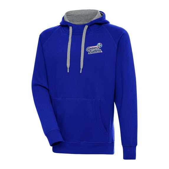 Men's Antigua Royal Kannapolis Cannon Ballers Victory Pullover Hoodie