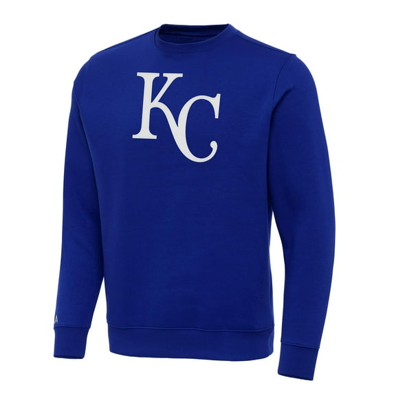 Men's Antigua Royal Kansas City Royals Big & Tall Victory Pullover Sweatshirt