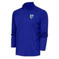 thumbnail image 1 of Men's Antigua Royal Los Angeles Chargers Team Logo Throwback Tribute Quarter-Zip Pullover Top, 1 of 1