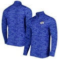 thumbnail image 1 of Men's Antigua Royal Los Angeles Rams Brigade Quarter-Zip Sweatshirt, 1 of 4