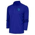 thumbnail image 1 of Men's Antigua Royal Los Angeles Rams Tonal Logo Tribute Quarter-Zip Pullover Top, 1 of 2