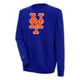 thumbnail image 1 of Men's Antigua  Royal New York Mets Victory Crewneck Chenille Pullover Sweatshirt, 1 of 1