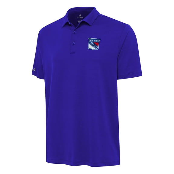 Men's Antigua Royal New York Rangers Reprocess Polo