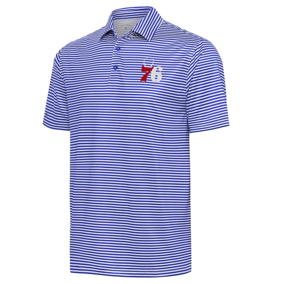 Men's Antigua Royal Philadelphia 76ers Skills Polo