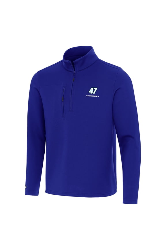 Men's Antigua Royal Ricky Stenhouse Jr. Insider Quarter-Zip Top