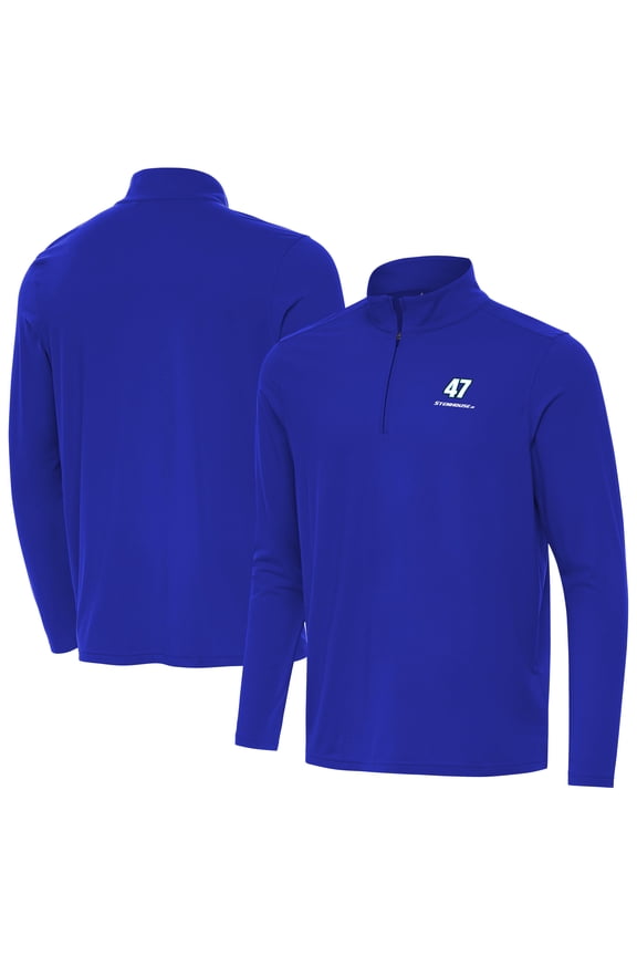 Men's-Antigua Royal Ricky Stenhouse Jr. Intent Quarter-Zip Top