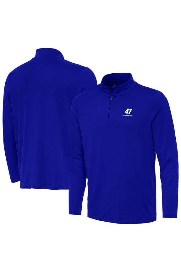 Men's-Antigua Royal Ricky Stenhouse Jr. Reprocess Quarter-Zip Top