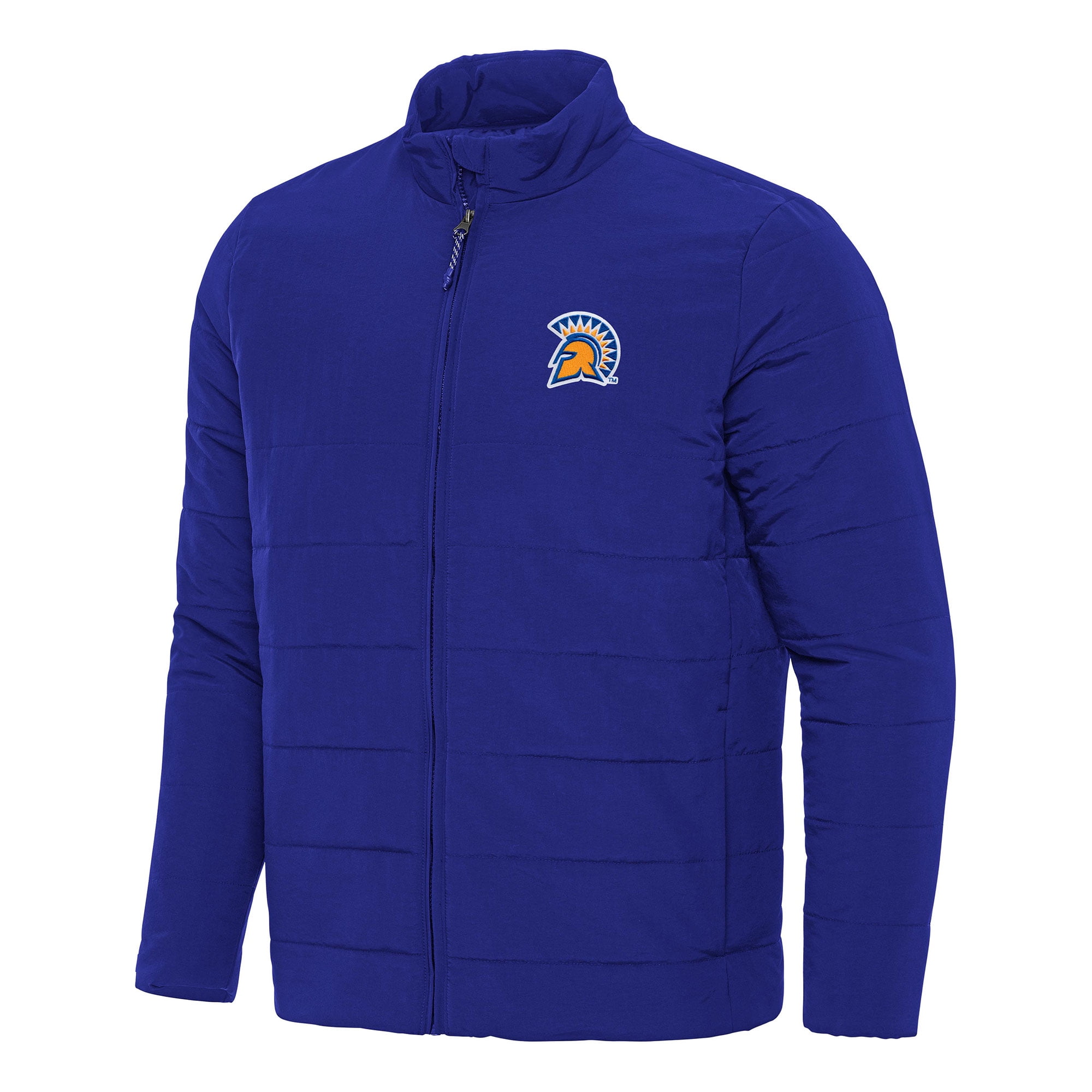 Men's Antigua Royal San Jose State Spartans Swelter FullZip Puffer