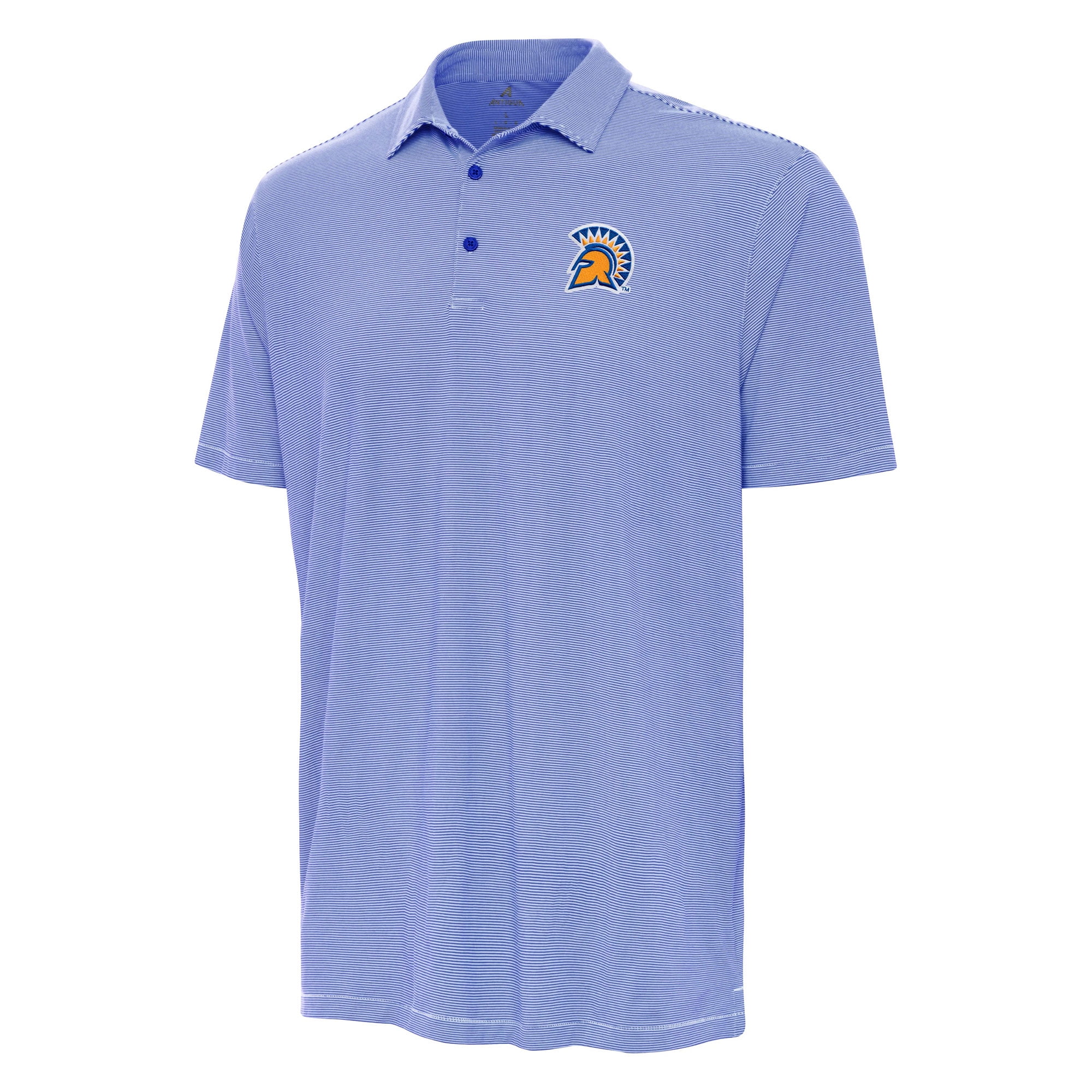 Men's Antigua Royal San Jose State Spartans Twine Polo