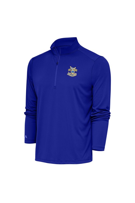 Men's Antigua Royal St. Louis Blues Special Edition 2.0 Tribute Quarter-Zip Pullover Top
