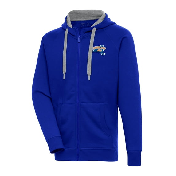 Men's Antigua Royal Syracuse Mets Victory Full-Zip Hoodie