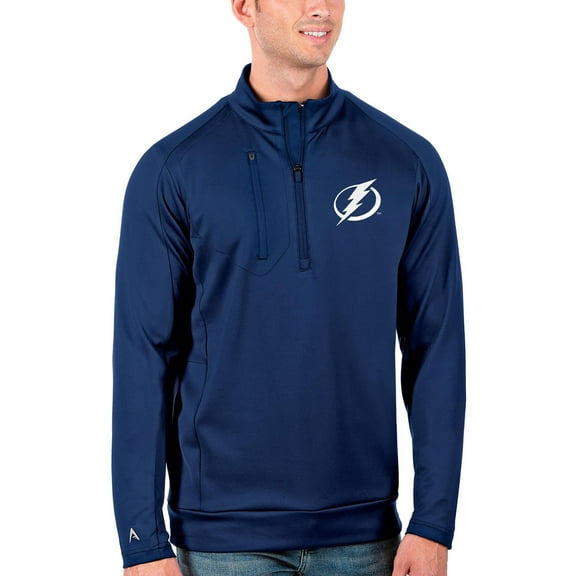 Men's Antigua Royal Tampa Bay Lightning Generation Quarter-Zip Pullover Jacket