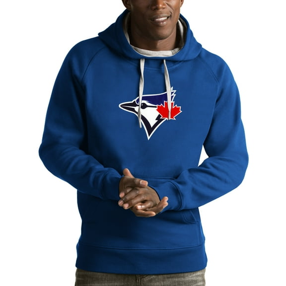 Men's Antigua Royal Toronto Blue Jays Victory Pullover Hoodie