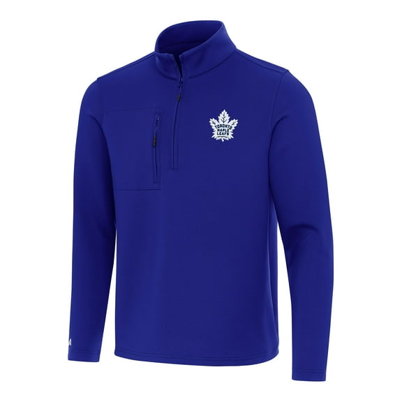 Men's Antigua Royal Toronto Maple Leafs Insider Quarter-Zip Top