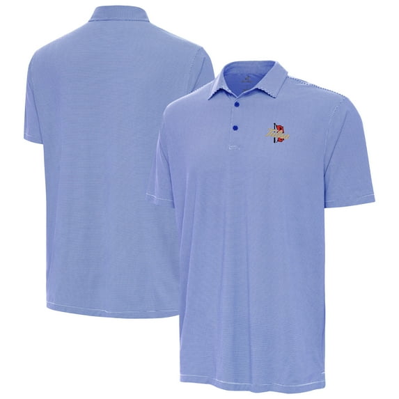 Men's Antigua Royal/White Tulsa Golden Hurricane Twine Polo