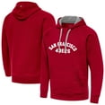 thumbnail image 1 of Men's Antigua  Scarlet San Francisco 49ers Victory Hoodie, 1 of 3
