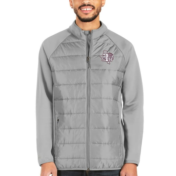 Men's Antigua Silver Texas Southern Tigers Altitude Full-Zip Jacket