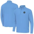 thumbnail image 1 of Men's Antigua Sky Blue New York City FC Intent Quarter-Zip Pullover, 1 of 3
