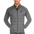 thumbnail image 1 of Men's Antigua Steel Dallas Cowboys Altitude Quilted Full-Zip Jacket, 1 of 1