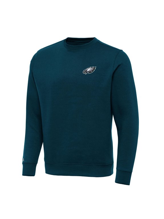 Men's Antigua Teal Philadelphia Eagles Victory Pullover Sweatshirt