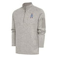 thumbnail image 1 of Men's Antigua Tennessee Titans Team Logo Throwback Fortune Quarter-Zip Pullover Jacket, 1 of 1