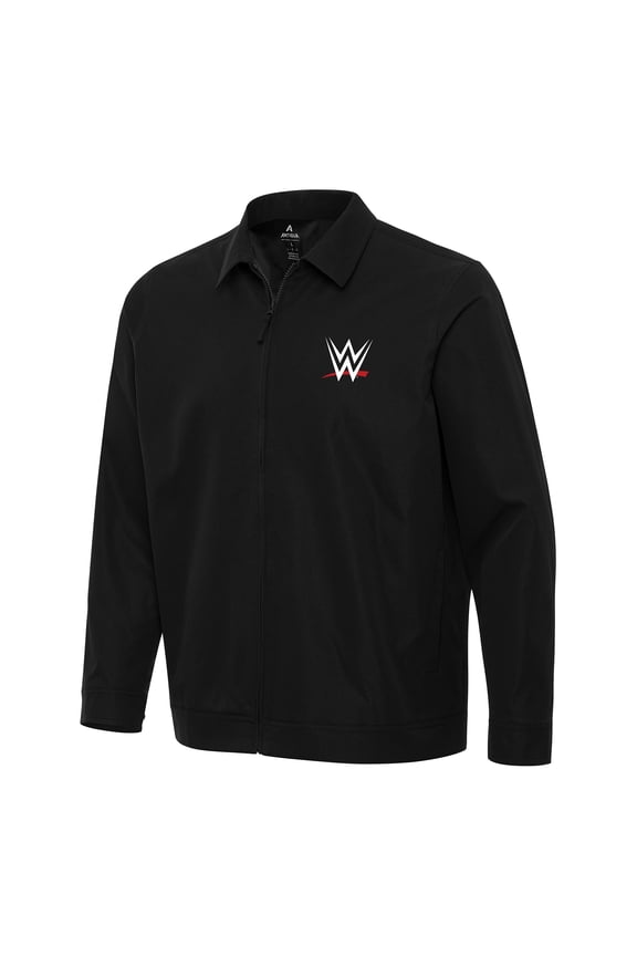 Men's Antigua WWE Merchandise Black WWE Pivot Full-Zip Jacket