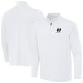 thumbnail image 1 of Men's-Antigua  White Alex Bowman Reprocess Quarter-Zip Top, 1 of 3