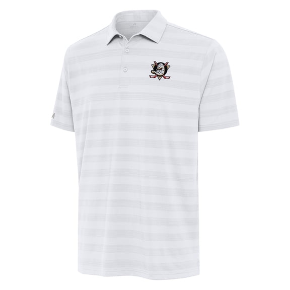 Men's Antigua White Anaheim Ducks Tunnel Polo
