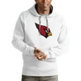 thumbnail image 1 of Men's Antigua White Arizona Cardinals Victory Pullover Hoodie, 1 of 1