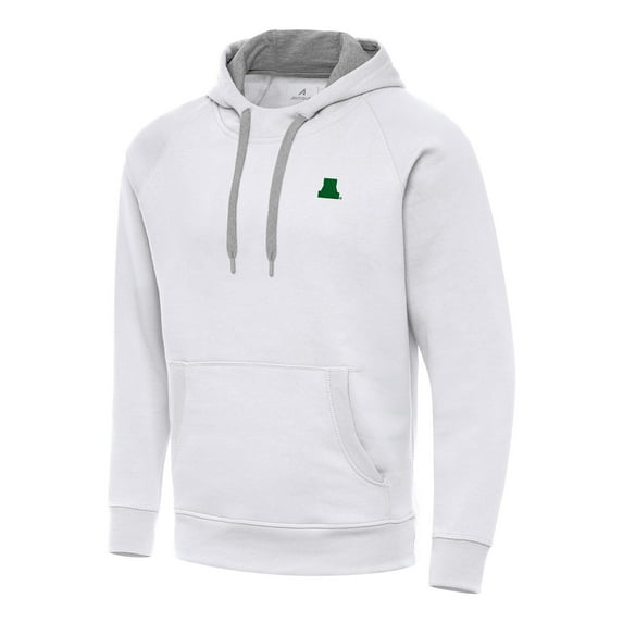 Men's-Antigua White Arizona Wildcats St. Patrick's Day Fleece Raglan Victory Pullover Hoodie