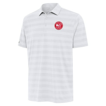 Men's Antigua White Atlanta Hawks Tunnel Polo