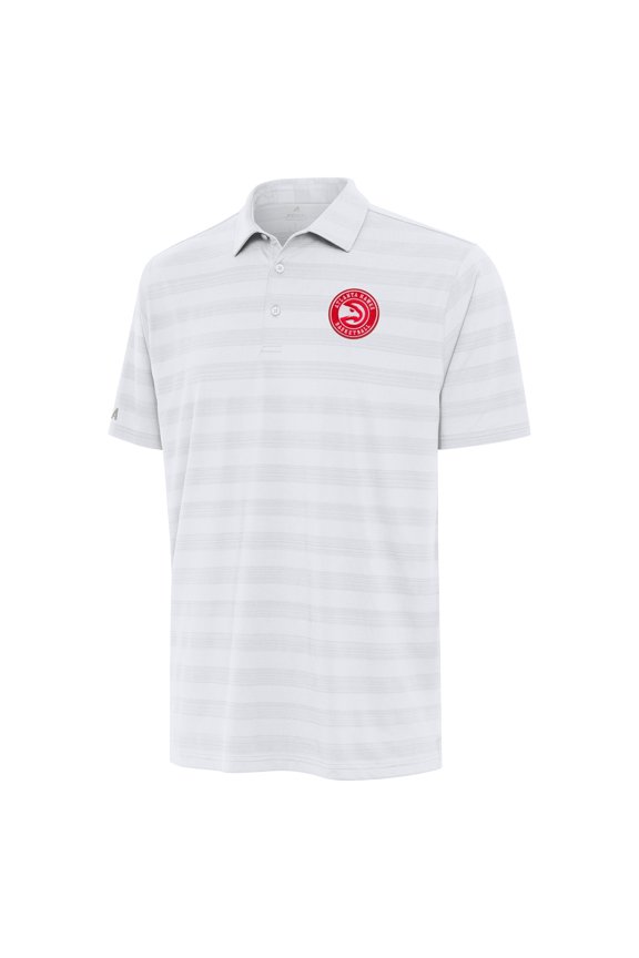 Men's Antigua White Atlanta Hawks Tunnel Polo