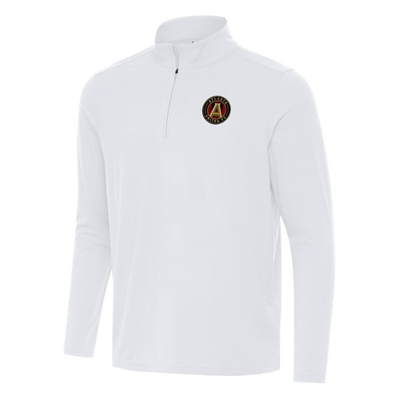 Men's Antigua White Atlanta United FC Intent Quarter-Zip Jacket