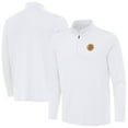 thumbnail image 1 of Men's Antigua White Boston Bruins Reprocess Quarter-Zip Pullover, 1 of 3