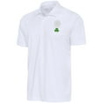 thumbnail image 1 of Men's Antigua  White Boston Bruins Shamrock Tribute Polo, 1 of 1
