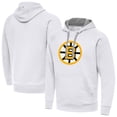 thumbnail image 1 of Men's Antigua White Boston Bruins Victory Pullover Hoodie, 1 of 3